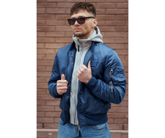 Фото: “Куртка бомбер D-tec SP-04 Blue | Army Stroll”, купить в интернет магазине