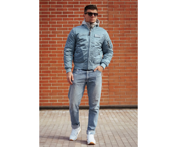 Фото: “Куртка бомбер D-tec SP-04 светло-синий | Army Stroll”, купить в интернет магазине