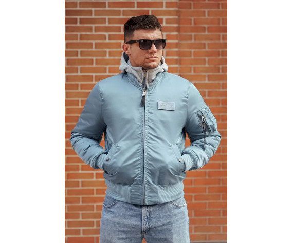 Фото: “Куртка бомбер D-tec SP-04 светло-синий | Army Stroll”, купить в интернет магазине