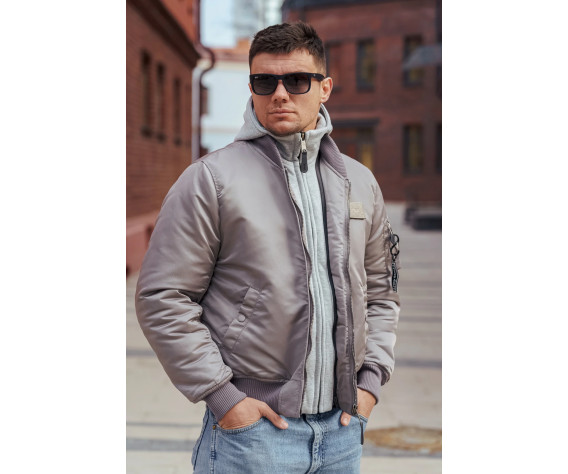 Фото: “Куртка бомбер D-tec SP-04 светло-серый | Army Stroll”, купить в интернет магазине