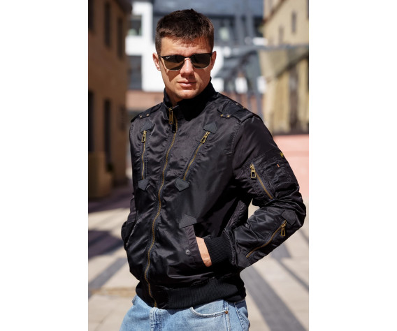 Фото: “Куртка бомбер PE-16 Black | Army Stroll”, купить в интернет магазине