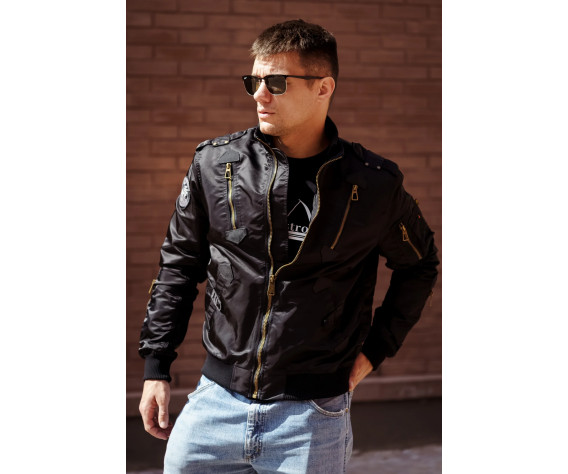 Фото: “Куртка бомбер PE-16 Black | Army Stroll”, купить в интернет магазине