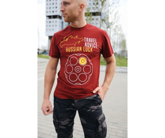 Фото: “Футболка Travel Advice: Russian Luck Helikon, цвет Red/Black Melange”, купить в интернет магазине