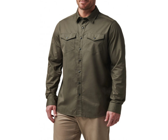 Фото: “Рубашка Gunner Solid L/S 5.11 Tactical, цвет Grenade”, купить в интернет магазине