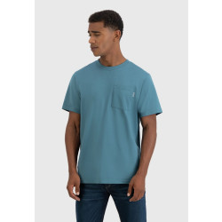 Фото: “Футболка Gray pocket Vintage, цвет Ocean Blue”, купить в интернет магазине
