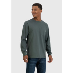 Превью товара: “Лонгслив Grant pocket Vintage, цвет Grey/Green”, купить в интернет магазине