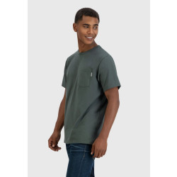 Фото: “Футболка Gray pocket Vintage, цвет Grey/Green”, купить в интернет магазине