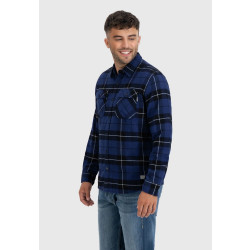 Превью товара: “Рубашка Sem Flannel Vintage, цвет Kobalt Check”, купить в интернет магазине