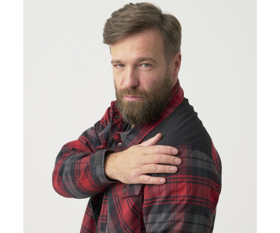 Фото: “Рубашка Winter Warden Helikon, цвет Slate Crimson Plaid”, купить в интернет магазине