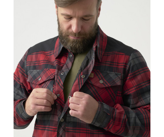Фото: “Рубашка Winter Warden Helikon, цвет Slate Crimson Plaid”, купить в интернет магазине