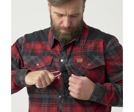 Фото: “Рубашка Winter Warden Helikon, цвет Slate Crimson Plaid”, купить в интернет магазине