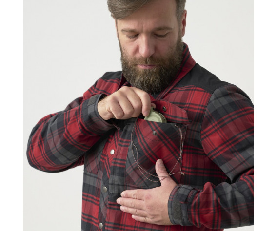 Фото: “Рубашка Winter Warden Helikon, цвет Slate Crimson Plaid”, купить в интернет магазине