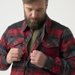 Фото: “Рубашка Winter Warden Helikon, цвет Slate Crimson Plaid”