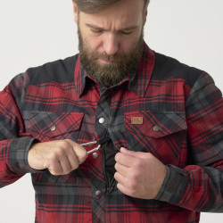 Фото: “Рубашка Winter Warden Helikon, цвет Slate Crimson Plaid”