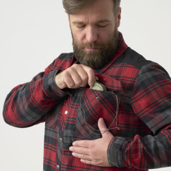 Фото: “Рубашка Winter Warden Helikon, цвет Slate Crimson Plaid”