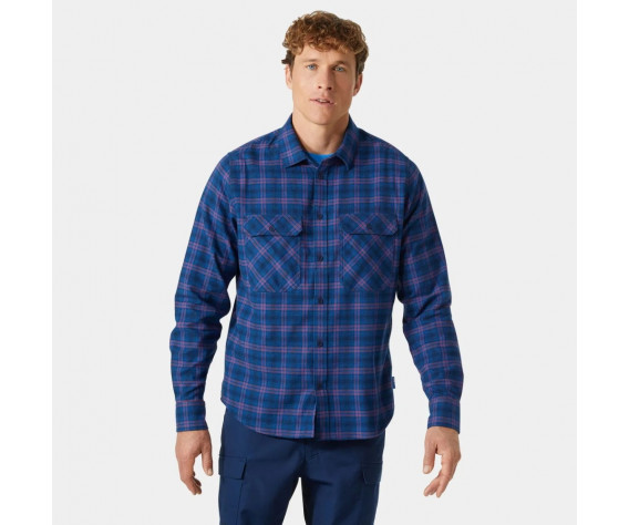 Фото: “Рубашка LOKKA ORGANIC FLANNEL HH, цвет Ocean Class”, купить в интернет магазине