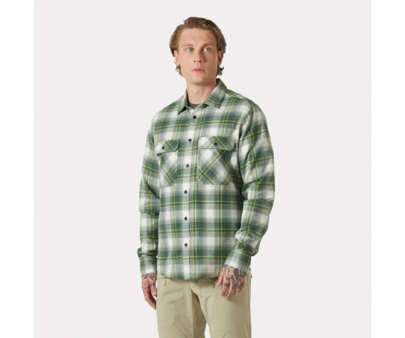 Фото: “Рубашка LOKKA ORGANIC FLANNEL HH, цвет Jungle Green”, купить в интернет магазине