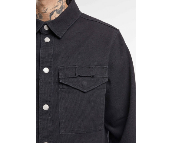 Фото: “Рубашка Heavy Twill Brandit, цвет Black”, купить в интернет магазине
