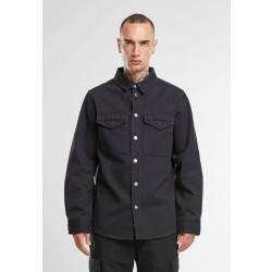 Фото: “Рубашка Heavy Twill Brandit, цвет Black”, купить в интернет магазине