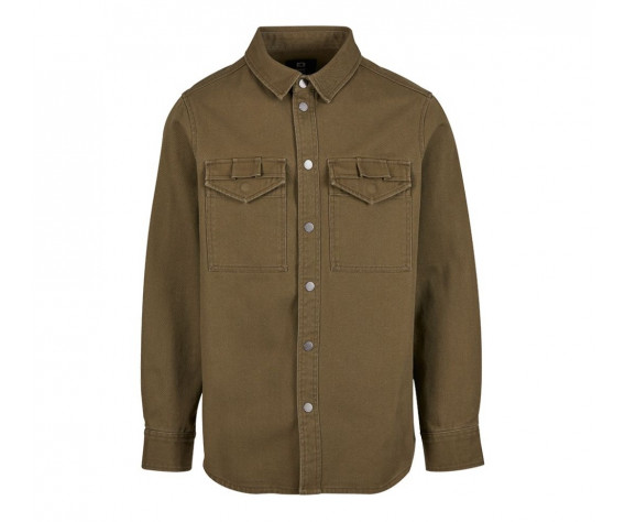 Фото: “Рубашка Heavy Twill Brandit, цвет Olive”, купить в интернет магазине