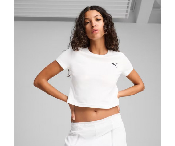Фото: “Футболка W Wardrobe Ess Baby Puma, цвет White”, купить в интернет магазине