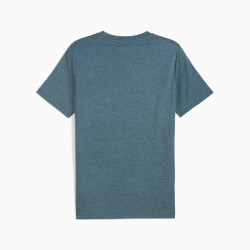 Фото: “Футболка M Ess No.1 Logo Heather Puma, цвет Green Terrain”