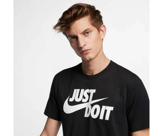 Фото: “Футболка M NSW JDI Swoosh Nike, цвет Black/White”, купить в интернет магазине