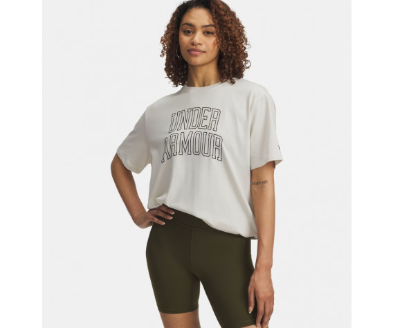 Фото: “Футболка W Rival Campus OS Under Armour, цвет Summit White/Black”, купить в интернет магазине