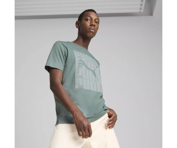 Фото: “Футболка M Graphics Wording Puma, цвет Green Moon”, купить в интернет магазине