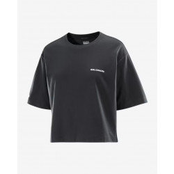 Превью товара: “Футболка W Short Tee Salomon, цвет Deep Black”, купить в интернет магазине