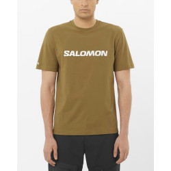 Фото: “Футболка M Logo Salomon, цвет Brilliant Olive”, купить в интернет магазине