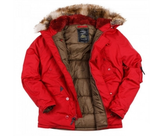 Фото: “Куртка Аляска Nord Storm n-3b Oxford jaster red/olive”, купить в интернет магазине