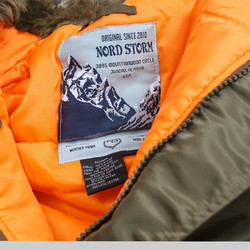 Фото: “Куртка мужская Nord Storm N-3B (Tight Husky) capers/orange”