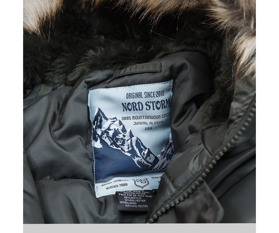 Фото: “Куртка n3b tight husky 4XL forest night, серая олива”, купить в интернет магазине