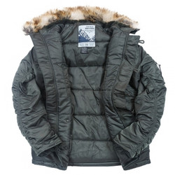 Фото: “Куртка n3b tight husky 4XL forest night, серая олива”, купить в интернет магазине