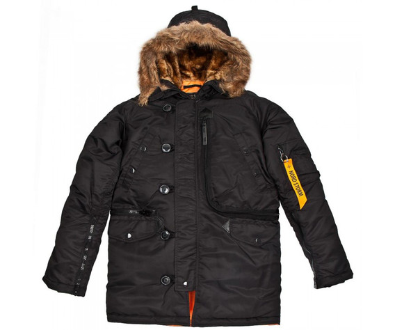 Фото: “Куртка n3b tight sitka black/orange”, купить в интернет магазине