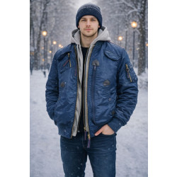 Фото: “Куртка бомбер Intruder Nord Denali Blue/Red”, купить в интернет магазине