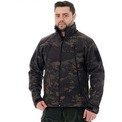 Фото: “Куртка Альфа, софт-шелл, черный мультиколор”, купить в интернет магазине