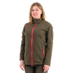 Фото: “Ветровка женская Сити, тармак, хаки-красный”, купить в интернет магазине
