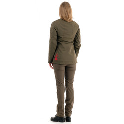 Фото: “Ветровка женская Сити, тармак, хаки-красный”