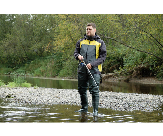 Фото: “Костюм Фиш Про, таслан, темно-серо-желтый”, купить в интернет магазине