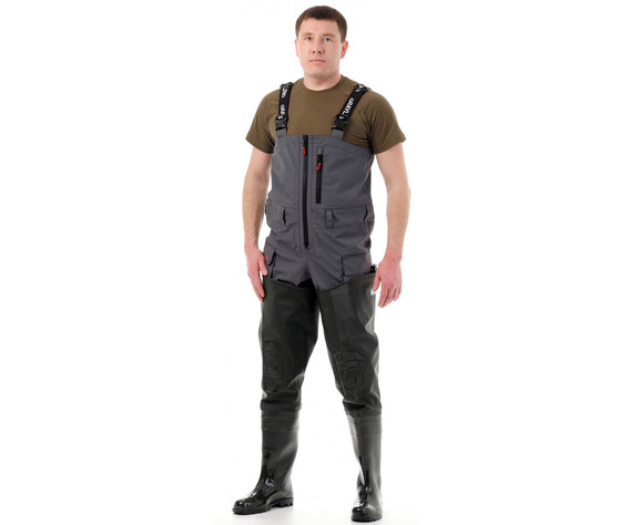 Фото: “Костюм Фиш Про, таслан, темно-серо-желтый”, купить в интернет магазине