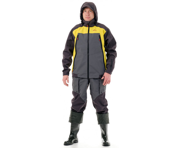 Фото: “Костюм Фиш Про, таслан, темно-серо-желтый”, купить в интернет магазине