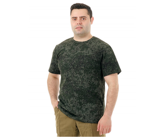 Фото: “Футболка, кулирка, цифра темный хаки”, купить в интернет магазине