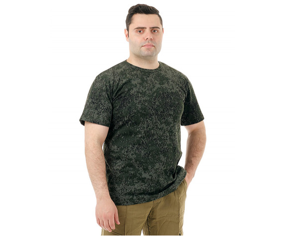 Фото: “Футболка, кулирка, цифра темный хаки”, купить в интернет магазине
