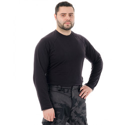 Фото: “Футболка с длинным рукавом, хлопок, черный”, купить в интернет магазине