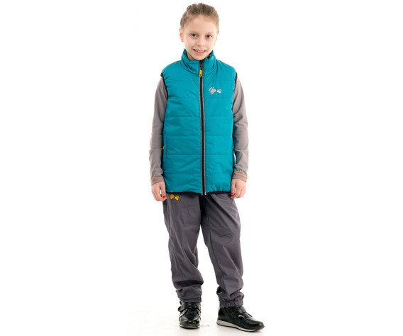 Фото: “Жилет детский Хамелеон, дюспа, бирюза”, купить в интернет магазине