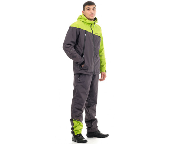 Фото: “Костюм Бейс, нейлон, серо-салатовый”, купить в интернет магазине