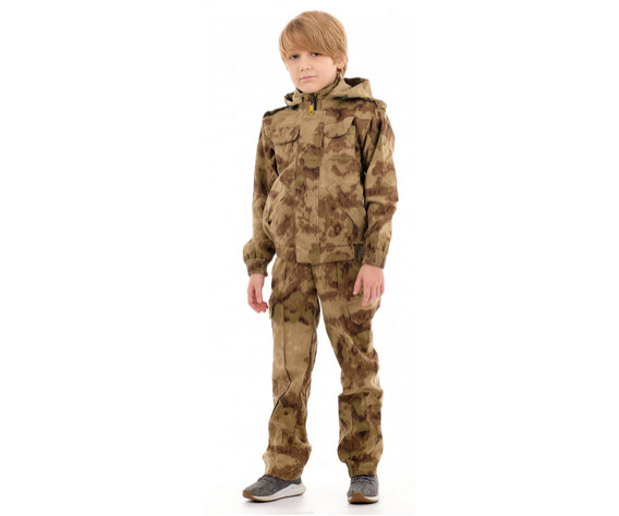 Фото: “Костюм Боец детский, смесовая, зеленый камуфляж”, купить в интернет магазине