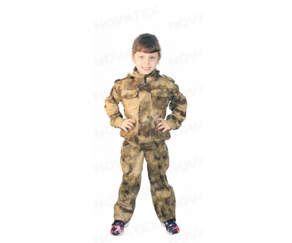 Фото: “Костюм Боец детский, смесовая, зеленый камуфляж”, купить в интернет магазине